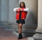 Delta Wool and Leather Letterman Jacket
